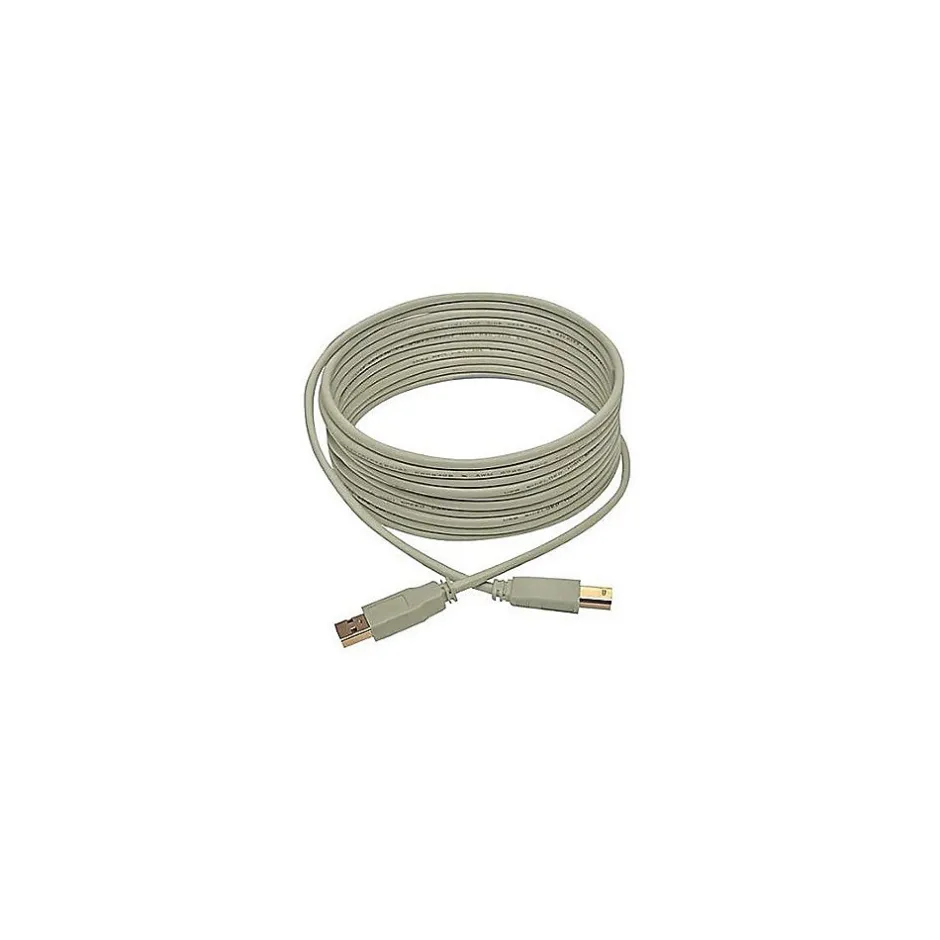 Usb Cables<Tripp Lite U022 15' USB 2.0 Type-A to Type-B Male/Male Data Transfer Cable, Beige (U022-015-BE)