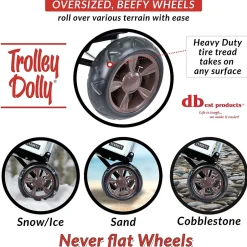 Hand Trucks & Dollies<Trolley Dolly Standard Folding Hand Truck, 110 lb. Capacity, Brown (01-061)