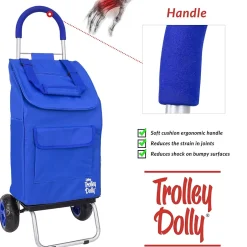 Hand Trucks & Dollies<Trolley Dolly Standard Folding Hand Truck, 110 lb. Capacity, Blue (01-060)
