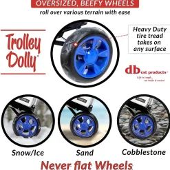 Hand Trucks & Dollies<Trolley Dolly Standard Folding Hand Truck, 110 lb. Capacity, Blue (01-060)