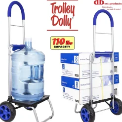 Hand Trucks & Dollies<Trolley Dolly Standard Folding Hand Truck, 110 lb. Capacity, Blue (01-060)