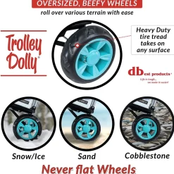 Hand Trucks & Dollies<Trolley Dolly Standard Folding Hand Truck, 110 lb. Capacity, Moroccan Tile (01-581)