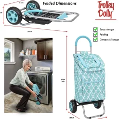 Hand Trucks & Dollies<Trolley Dolly Standard Folding Hand Truck, 110 lb. Capacity, Moroccan Tile (01-581)