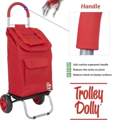 Hand Trucks & Dollies<Trolley Dolly Standard Folding Hand Truck, 110 lb. Capacity, Red (01-053)