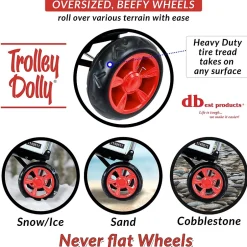 Hand Trucks & Dollies<Trolley Dolly Standard Folding Hand Truck, 110 lb. Capacity, Red (01-053)