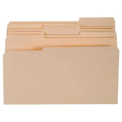 TRU RED ™ 30% Recycled Top-Tab File Folders, 3-Tab, Manila, Legal-Size, 24/Pack (235408/TR58116) Best