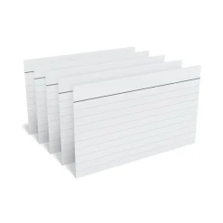 Clearance ™ 3" x 5" Index Cards, Lined, Gray, 100/Pack (TR51014) Index Cards