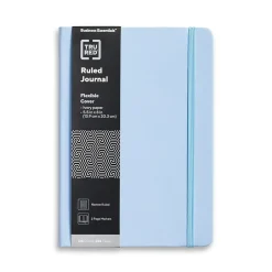 TRU RED ™ 5.5” x 8” Medium Flexible Cover Narrow Ruled Journal, Light Blue (TR61954) Online