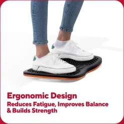 Floor Mats<TRU RED ™ Anti-Fatigue Balance Board, Black, 320 lbs. Capacity (TR62100)