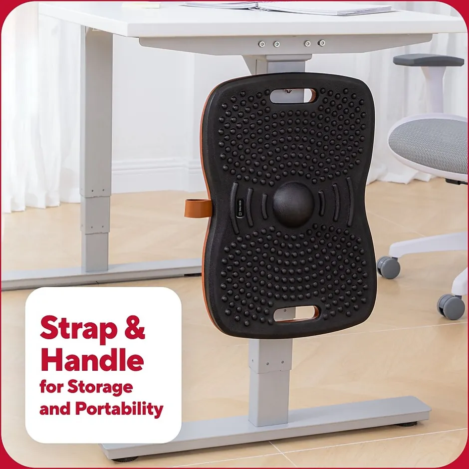 Floor Mats<TRU RED ™ Anti-Fatigue Balance Board, Black, 320 lbs. Capacity (TR62100)