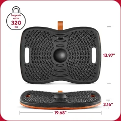 Floor Mats<TRU RED ™ Anti-Fatigue Balance Board, Black, 320 lbs. Capacity (TR62100)