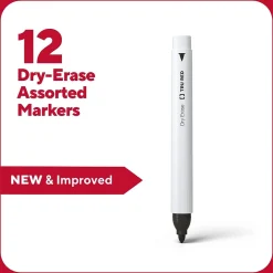 TRU RED ™ Dry Erase Marker, Fine Tip, Assorted, 12/Pack (TR61434-CC) Discount