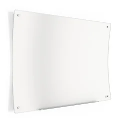Online ™ Ergonomic Curved Magnetic Glass Dry-Erase Whiteboard, 4' x 3' (TR62094) Dry Erase