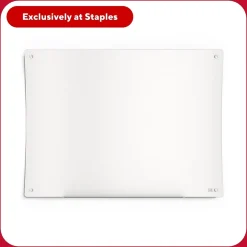 Online ™ Ergonomic Curved Magnetic Glass Dry-Erase Whiteboard, 4' x 3' (TR62094) Dry Erase