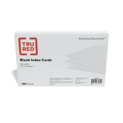 Outlet ™ Index Cards, 5" x 8", White, 100 Cards/Pack (TR51017 ) Index Cards