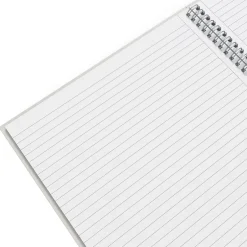 TRU RED ™ Large Hard Cover Ruled Notebook, Gray/ (TR55737) Blue Hot