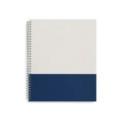 TRU RED ™ Large Hard Cover Ruled Notebook, Gray/ (TR55737) Blue Hot