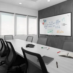 Best ™ Magnetic Porcelain Dry Erase Board, Black Frame, 8' x 4' (TR61191) Dry Erase