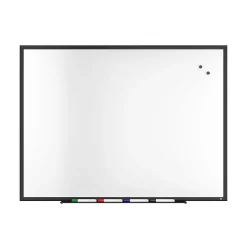 Clearance ™ Magnetic Steel Dry Erase Board, Black Frame, 4' x 3' (TR61181) Dry Erase
