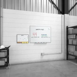 Outlet ™ Magnetic Steel Dry Erase Board, Satin Frame, 4' x 3' (TR61175) Dry Erase