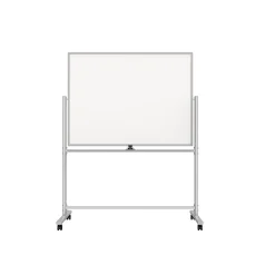 New ™ Magnetic Steel Mobile Dry Erase Board, Aluminum Frame, 4' x 3' (TR62619) Dry Erase