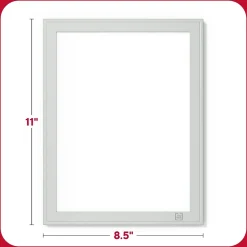 Discount Melamine Dry-Erase Whiteboard, Aluminum Frame, 8.5