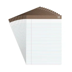 TRU RED ™ Notepads, 8.5" x 11.75", Wide Ruled, , 50 Sheets/Pad, Dozen Pads/Pack (TR58185) White Sale