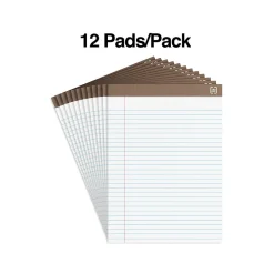 TRU RED ™ Notepads, 8.5" x 11.75", Wide Ruled, , 50 Sheets/Pad, Dozen Pads/Pack (TR58185) White Sale