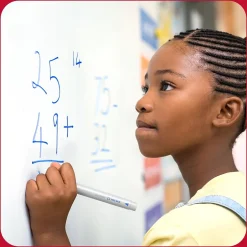 TRU RED ™ Pen Dry Erase Markers, Fine Tip, Black, 12/Pack (TR61435/TR54566) Best