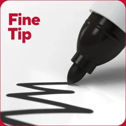 TRU RED ™ Pen Dry Erase Markers, Fine Tip, Black, 4/Pack (TR61460/TR54560) Discount