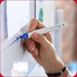 TRU RED ™ Pen Dry Erase Markers, Fine Tip, Black, 4/Pack (TR61460/TR54560) Discount