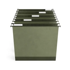 TRU RED ™ Premium Hanging File Folder, 2" Expansion, 5-Tab, Letter Size, Standard Green, 10/Pack (TR45542) Discount