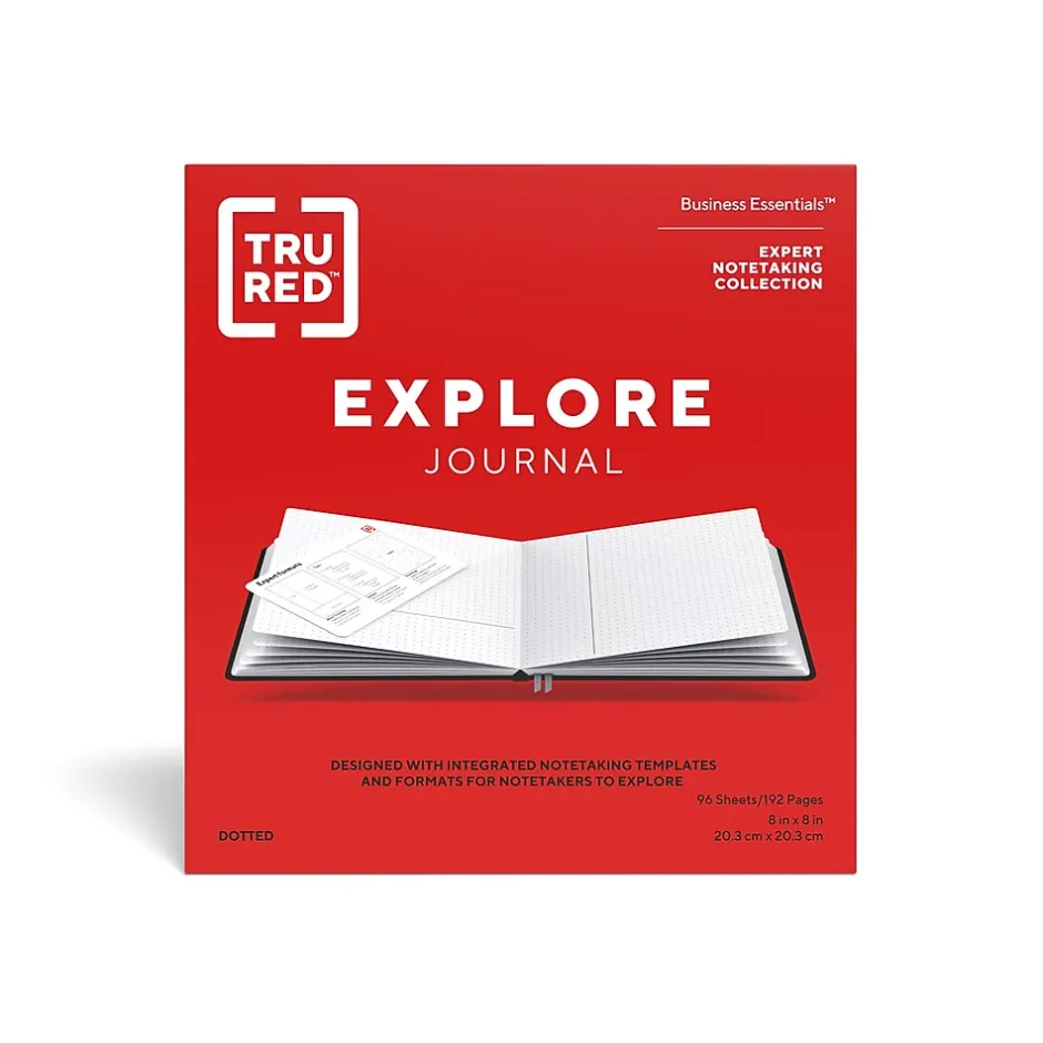 TRU RED ™ Square Explore Journal, Dotted, (TR58433-CC) Gray Sale