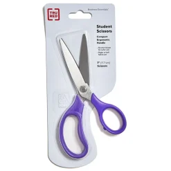 TRU RED ™ Student 7" Stainless Steel Scissors, Straight Handle, Right & Left Handed, Assorted Colors (TR55048) Sale