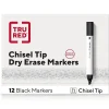 TRU RED ™ Tank Dry Erase Markers, Chisel Tip, Black, 12/Pack (TR61440-CC) Online