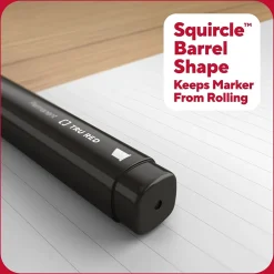 TRU RED ™ Tank Permanent Markers, Chisel Tip, Black, 5/Pack (TR54523) Hot