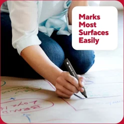 TRU RED ™ Tank Permanent Markers, Chisel Tip, Black, 5/Pack (TR54523) Hot