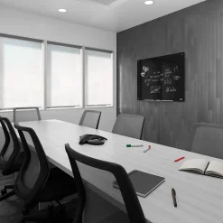 ™ Tempered Glass Dry Erase Board, Black, 4' x 3' (TR61200) Dry Erase