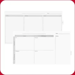 Clearance ™ Templated Magnetic Glass Dry-Erase Whiteboard, 3' x 2' (TR62139) Dry Erase