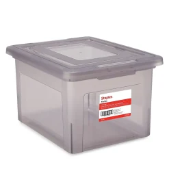TRU RED ™ Weather-Resistant File Box, Letter/Legal, Frost Gray, 4/Carton (TR57623CT) Discount