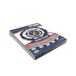 Online 9" x 12" Construction Paper, Black/White, 144 Sheets/Pack (P6676) Construction Paper