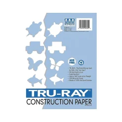 New Tru-Ray 12" x 18" Construction Paper, White, 50 Sheets (P103058) Construction Paper