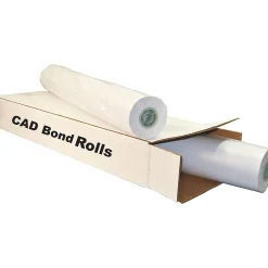 Sale Wide Format CAD Inkjet Bond Paper, 24" x 300', Uncoated, 2/Carton (24304) Wide Format Paper