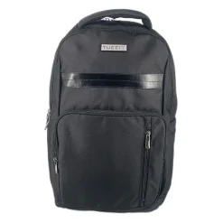 Backpacks<TUCCI BIKER Laptop Backpack, Medium, Black (T0573)