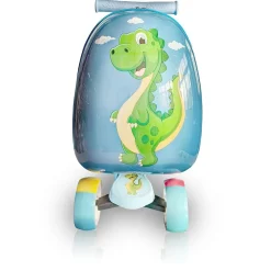 TUCCI Hardside Carry-On Suitcase, 3-Wheeled Spinner, TSA Checkpoint Friendly (T0529-HAPPYDINO)