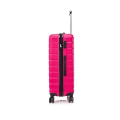 TUCCI Hardside Spinner Carry-On Luggage Set, TSA Checkpoint Friendly (S0568-03PC-FUSH)