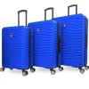 TUCCI Hardside Spinner Carry-On Luggage Set, TSA Checkpoint Friendly (T0129-03PC-BLU)