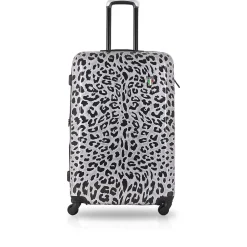 TUCCI Hardside Spinner Carry-On Luggage Set, TSA Checkpoint Friendly Animal Print (T0158-03PC-WNTR)