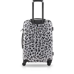 TUCCI Hardside Spinner Carry-On Luggage Set, TSA Checkpoint Friendly Animal Print (T0158-03PC-WNTR)