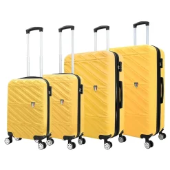 TUCCI Hardside Spinner Carry-On Luggage Set, TSA Checkpoint Friendly (T0533-04PC-MUYL)